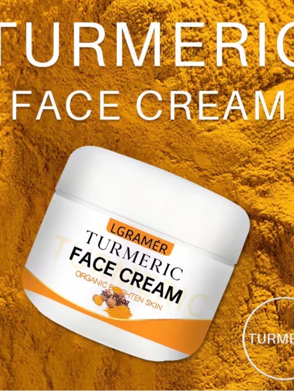 LGramer Turmeric Face Cream — Organic Brighten Skin (6 pcs)